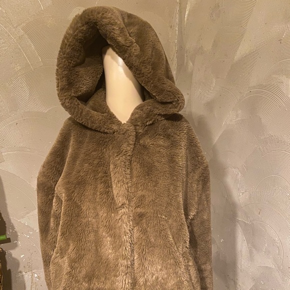 Zara Sherpa hooded coat size XS - Picture 7 of 12